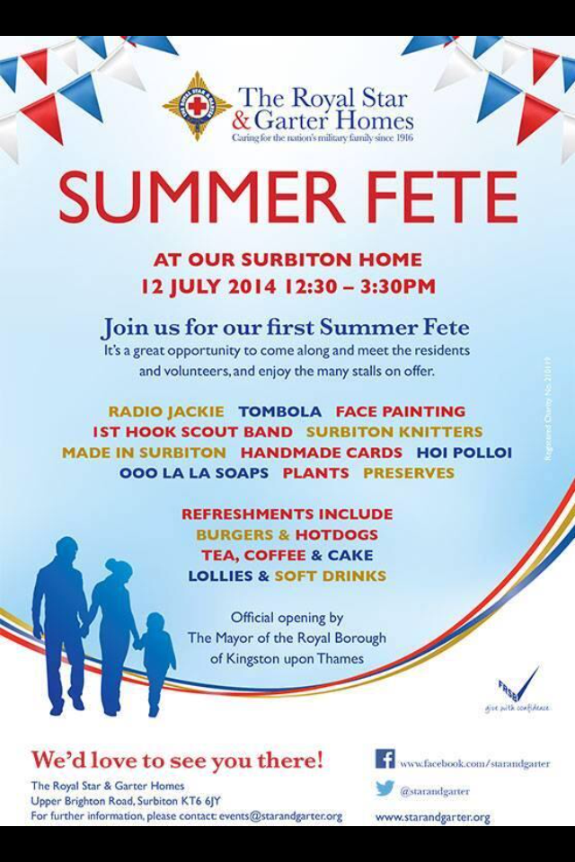 The Royal Star and Garter Summer Fete…THANK YOU!!!